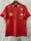 2024 Ferrari F1 Team POLO Round Collar T-Shirt