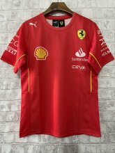 2024 Ferrari F1 Team POLO Round Collar T-Shirt
