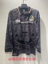 1998 Mexico Black Retro Jersey Fans Version