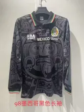 1998 Mexico Black Retro Jersey Fans Version
