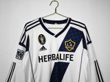 11/12 LA Galaxy Home Retro Jersey Long Sleeve Fans Version