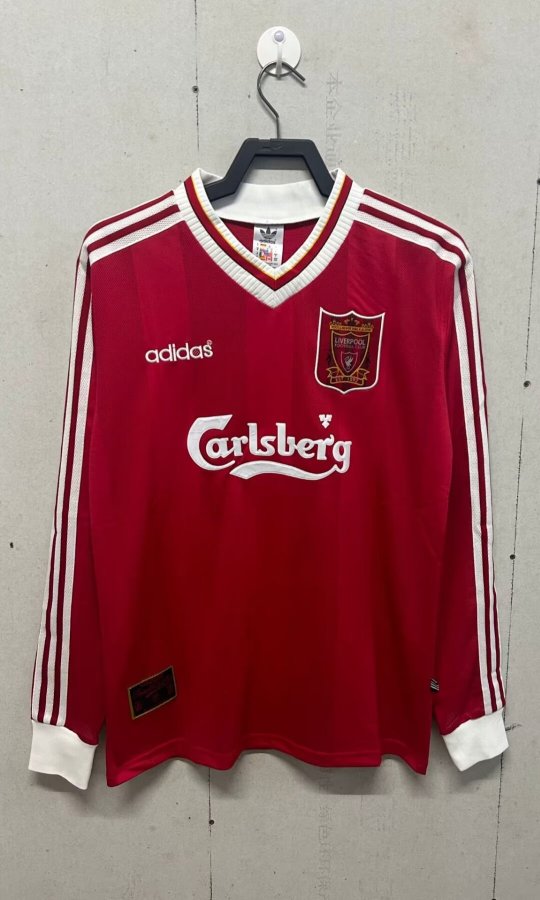 95/96 Liverpool Home Retro Jersey Long Sleeve