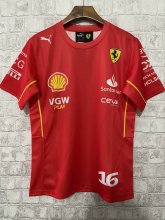 2024 Ferrari F1 Team POLO Round Collar T-Shirt N16