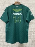 2024 Aston Martin Cognizant F1 Team Round Collar With ALONSO 14 T-Shirt