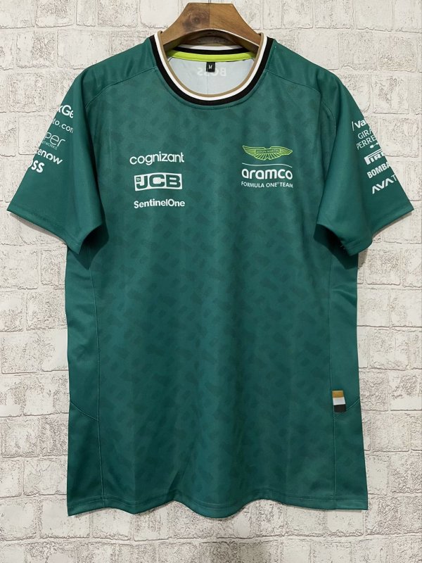 2024 Aston Martin Cognizant F1 Team Round Collar With ALONSO 14 T-Shirt
