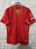 2024 Ferrari F1 Team POLO Round Collar T-Shirt N 55