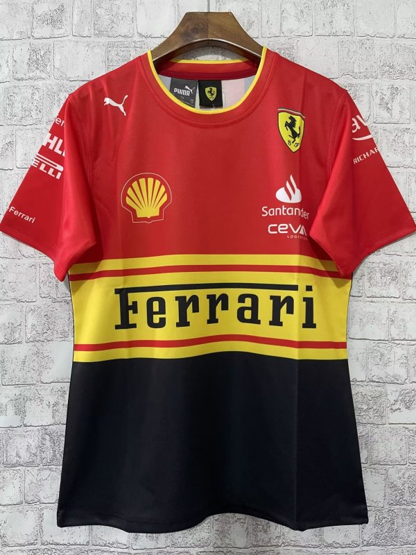 2024 Ferrari F1 Team POLO Round Collar T-Shirt