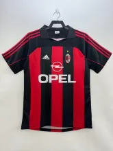 00/02 AC Milan Home Retro Jersey