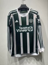 23/24 Man United Away Long Sleeve Jersey Fans Version 1:1 Quality