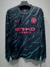 23/24 Man City Third Jersey Long Sleeve Fans Version 1:1 Quality