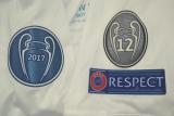 17/18 Real Madrid Home Retro Jersey Player Version Long Sleeve