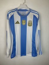 24/25 Argentina Home Jersey With Fifa Long Sleeve Fans Version 1:1 Quality