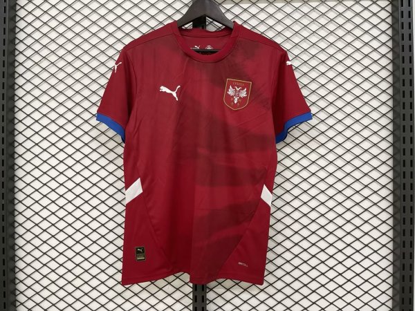 24/25 Serbia Home Soccer Jersey Fans Version