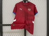 24/25 Serbia Home Soccer Jersey Fans Version