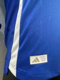 24/25 Italy Home Soccer Jersey Long Sleeve Player Version  1:1 Quality