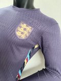 24/25 England Away Soccer Jersey Long Sleeve Player Version  1:1 Quality