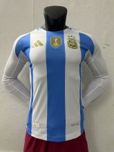 24/25 Argentina Home Jersey Long Sleeve Player Version 1:1 Quaility