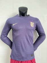 24/25 England Away Soccer Jersey Long Sleeve Player Version  1:1 Quality