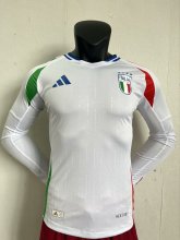24/25 Italy Away Soccer Jersey Long Sleeve Player Version  1:1 Quality