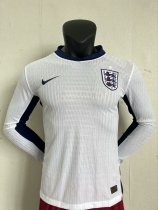 24/25 England Home Soccer Jersey Long Sleeve Player Version  1:1 Quality