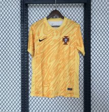 24/25 Portugal Goalkeeper Yellow Soccer Jersey Fans Version 2078