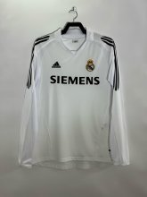 05/06 Real Madrid Home Retro Jersey Long Sleeve