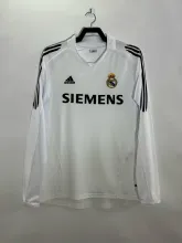05/06 Real Madrid Home Retro Jersey Long Sleeve