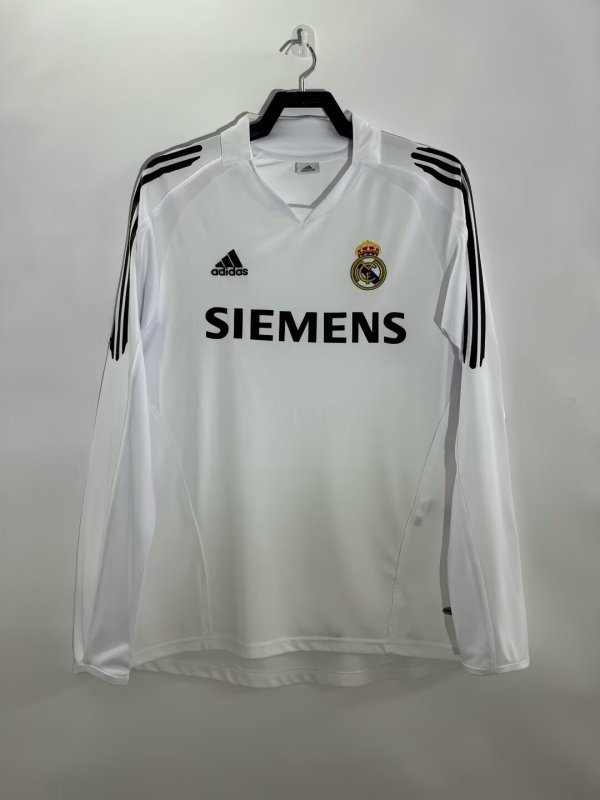 05/06 Real Madrid Home Retro Jersey Long Sleeve