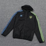 2024 Arsenal Black Windbreaker Jacket Thai Quality