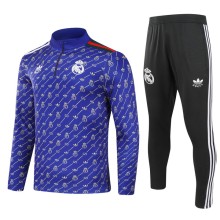 24/25 Real Madrid Blue Sweater Tracksuit Thai Quality