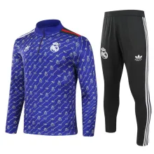24/25 Real Madrid Blue Sweater Tracksuit Thai Quality