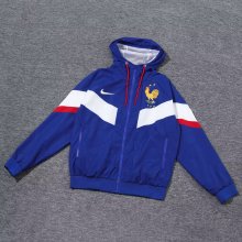 2024 France Blue Windbreaker Jacket Thai Quality