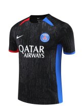 23/24 PSG Training Jersey Black Color Fans Version