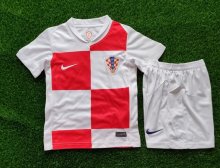 24/25 Croatia Home Kids World Cup Jersey