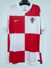 24/25 Croatia Home Soccer Jersey Fans Version