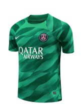 23/24 PSG Training Jersey Green Color Fans Version