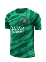 23/24 PSG Training Jersey Green Color Fans Version