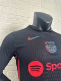 24/25 Barcelona Away Jersey Long Sleeve Player Version  1:1 Quality