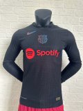 24/25 Barcelona Away Jersey Long Sleeve Player Version  1:1 Quality