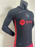 24/25 Barcelona Away Jersey Long Sleeve Player Version  1:1 Quality