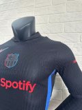 24/25 Barcelona Away Jersey Long Sleeve Player Version  1:1 Quality