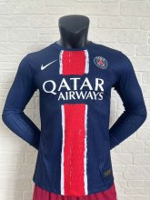 24/25 PSG Home Jersey Player Version Long Sleeve 1:1 Quality