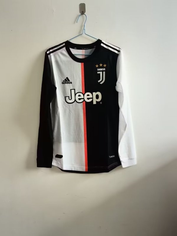 19/20 Juventus Home Retro Jersey Long Sleeve Player Version 1:1 Quality
