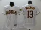 2024 San Diego Padres MACHADO #13  Baseball Jersey White