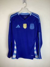 24/25 Argentina Away Jersey With Fifa Long Sleeve Fans Version 1:1 Quality