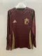 24/25 Belgium Home Soccer Jersey Long Sleeve Fans Version  1:1 Quality