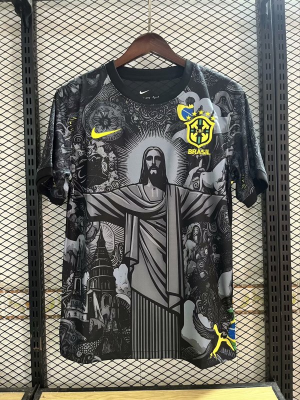 2024 Brazil Special Black Jersey  1:1 Quality