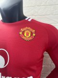 24/25 Man United Home Jersey Long Sleeve Player Version 1:1 Quality