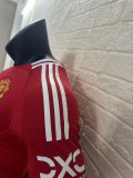 24/25 Man United Home Jersey Long Sleeve Player Version 1:1 Quality