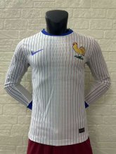 23/24 France Away Soccer Jersey Long Sleeve Player Version  1:1 Quality